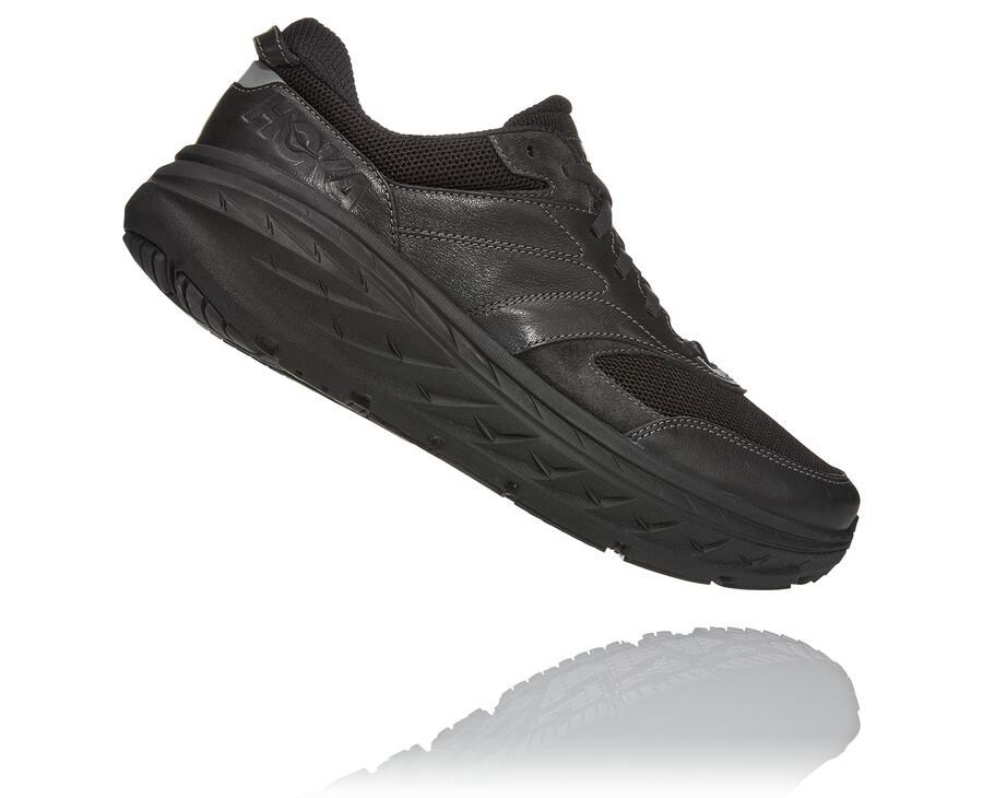 Hoka One One Running Shoes Mens Black - Bondi L - 36107QOMR